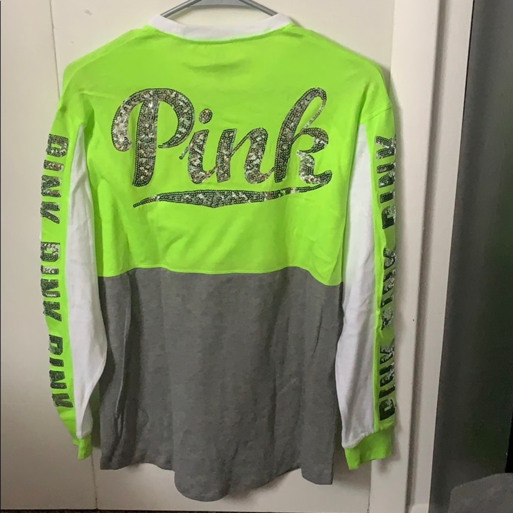 GREEN LONG SLEEVE BLING